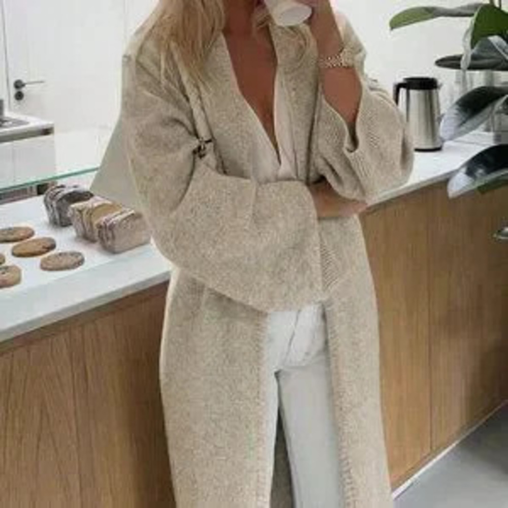 casual womens open front knit sweater cardigan